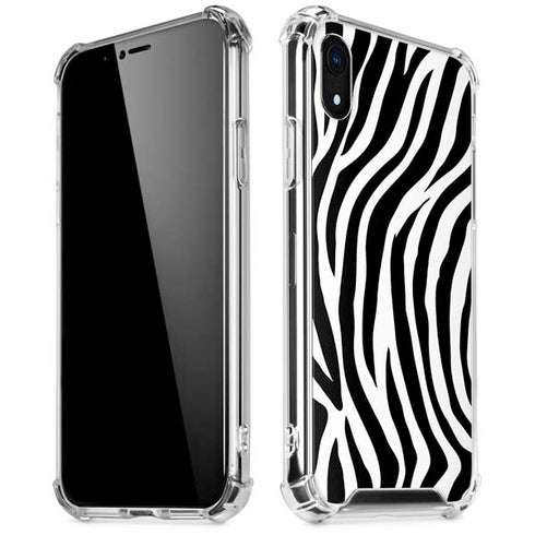 Zebra Print iPhone XR Clear Case