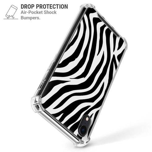 Zebra Print iPhone XR Clear Case