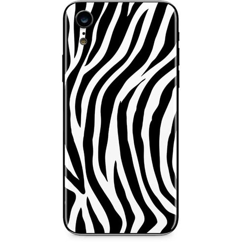 Zebra Print iPhone XR Skin