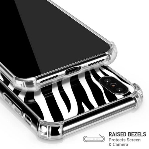 Zebra Print iPhone XS Max Clear Case