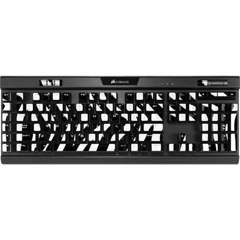 Zebra Print K95 RGB PLATINUM Mechanical Gaming Keyboard Skin