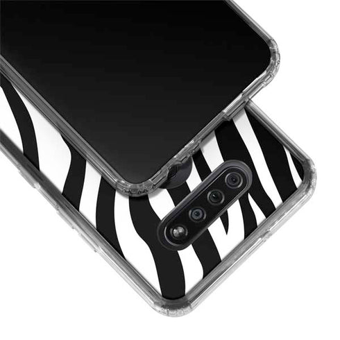 Zebra Print LG K51/Q51 Clear Case