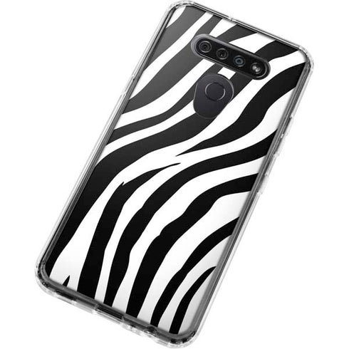 Zebra Print LG K51/Q51 Clear Case