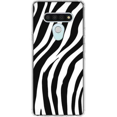 Zebra Print LG Stylo 6 Clear Case