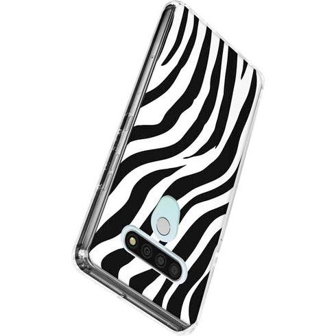 Zebra Print LG Stylo 6 Clear Case