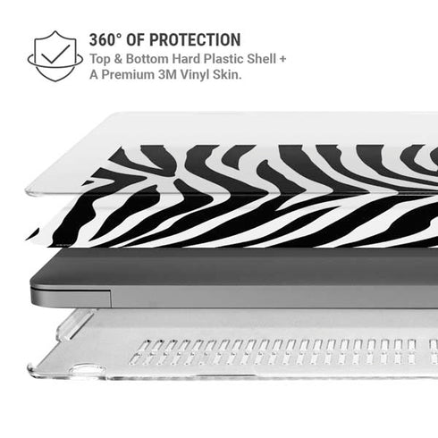 Zebra Print MacBook Pro 16in (2021-25) Case plus Skin