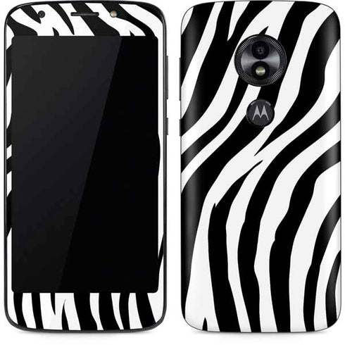 Zebra Print Moto E5 Play Skin