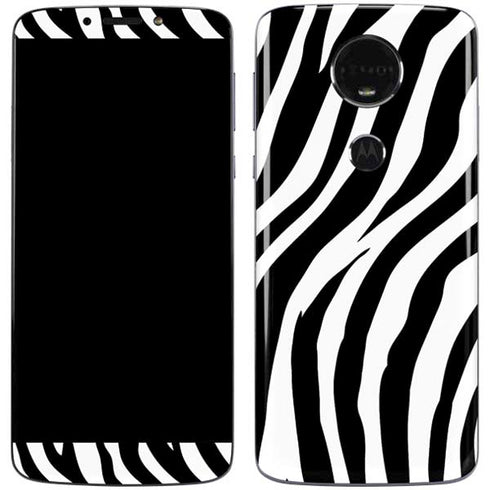 Zebra Print Moto E5 Plus Skin