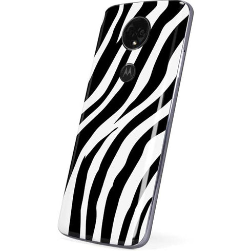 Zebra Print Moto E5 Plus Skin