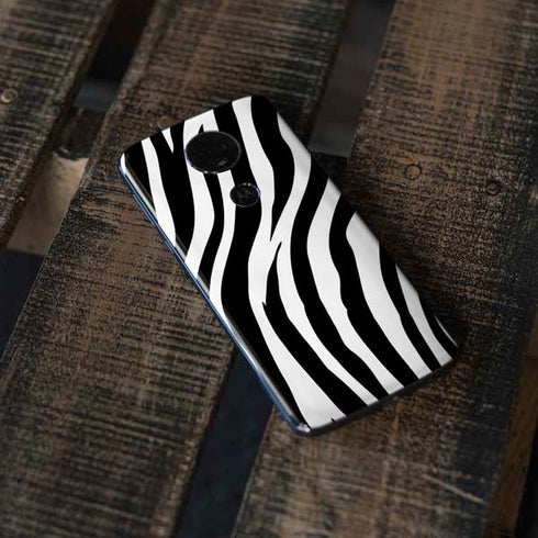Zebra Print Moto E5 Plus Skin