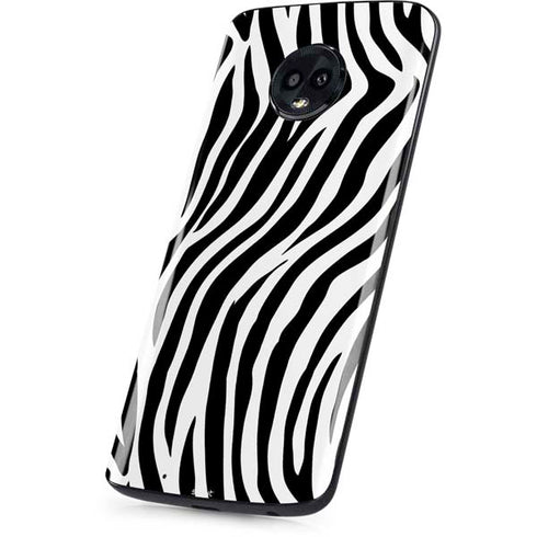 Zebra Print Moto G6 Skin