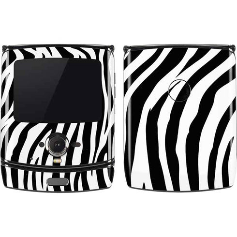 Zebra Print Motorola RAZR Skin