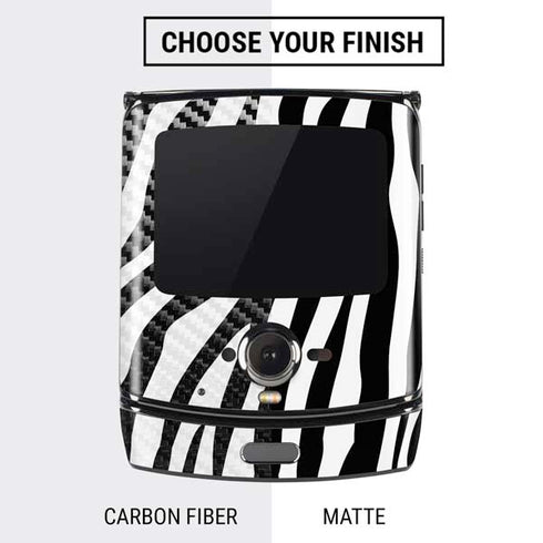 Zebra Print Motorola RAZR Skin