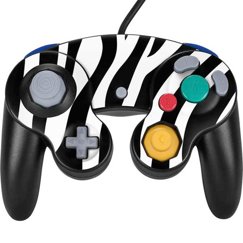 Zebra Print Nintendo GameCube Controller Skin