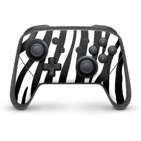 Zebra Print Nintendo Switch Pro Controller Skin