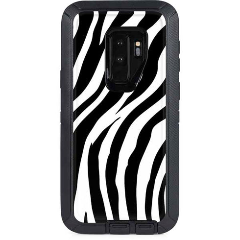Zebra Print Otterbox Defender Galaxy Skin