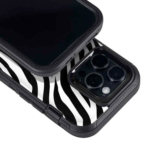 Zebra Print Otterbox Defender iPhone Skin