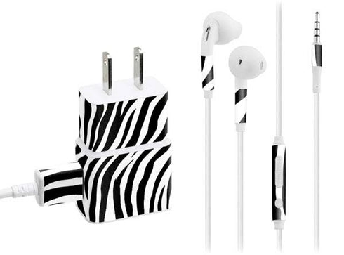 Zebra Print Phone Charger Skin