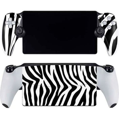 Zebra Print PlayStation Portal Remote Player Skin