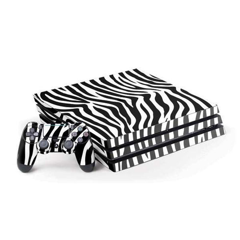 Zebra Print PS4 Pro Bundle Skin