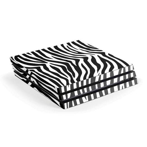 Zebra Print PS4 Pro Console Skin