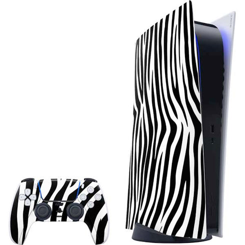 Zebra Print PS5 Digital Edition Bundle Skin
