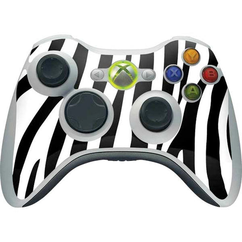 Zebra Print Xbox 360 Wireless Controller Skin