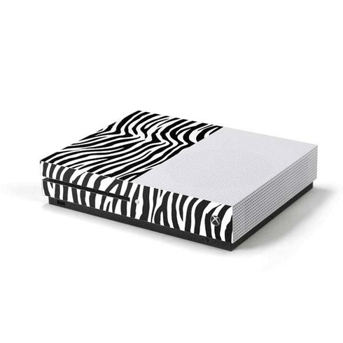 Zebra Print Xbox One S Console Skin