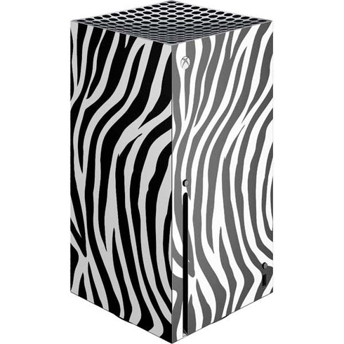 Zebra Print Xbox Series X Console Skin