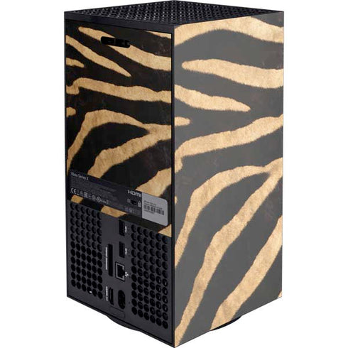 Zebra Animal Print Xbox Series X Console Skin
