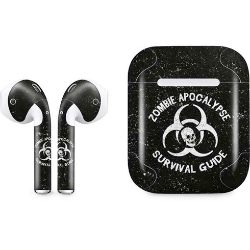 Zombie Apocalypse Survival Guide Apple AirPods Skin