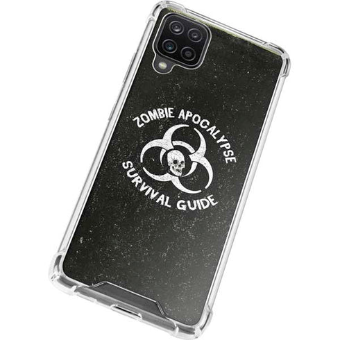 Zombie Apocalypse Survival Guide Galaxy A12 Clear Case