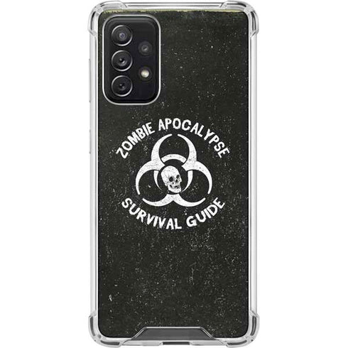 Zombie Apocalypse Survival Guide Galaxy A72 5G Clear Case
