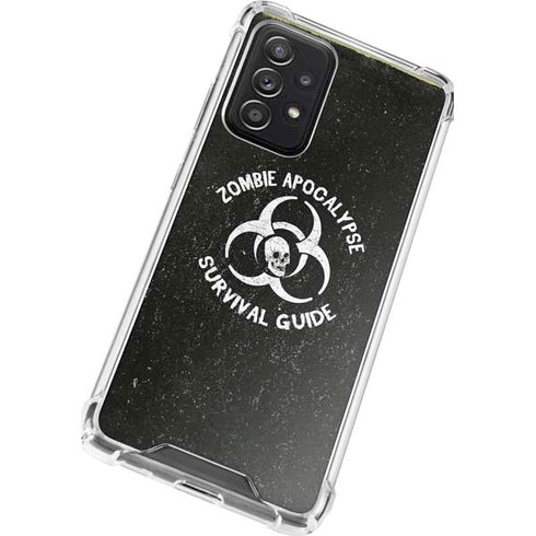 Zombie Apocalypse Survival Guide Galaxy A72 5G Clear Case