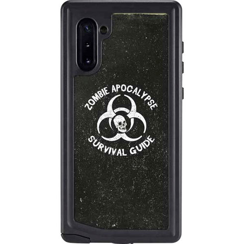 Zombie Apocalypse Survival Guide Galaxy Note 10 Waterproof Case