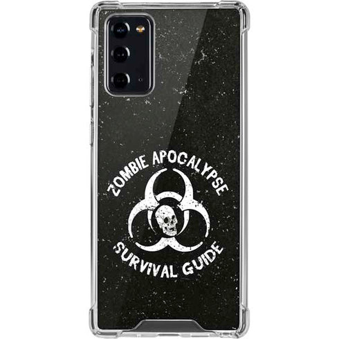 Zombie Apocalypse Survival Guide Galaxy Note20 5G Clear Case