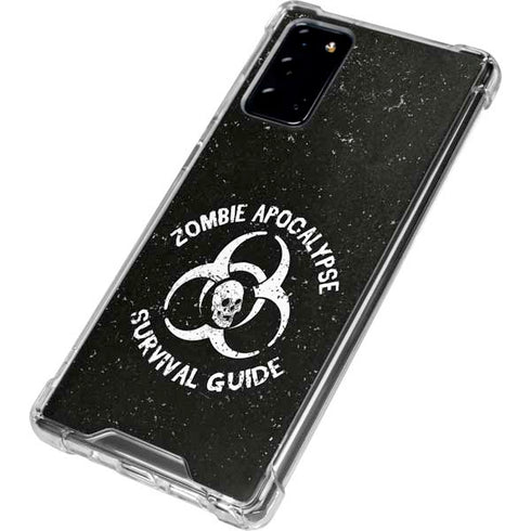 Zombie Apocalypse Survival Guide Galaxy Note20 5G Clear Case