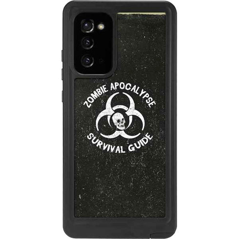 Zombie Apocalypse Survival Guide Galaxy Note20 5G Waterproof Case