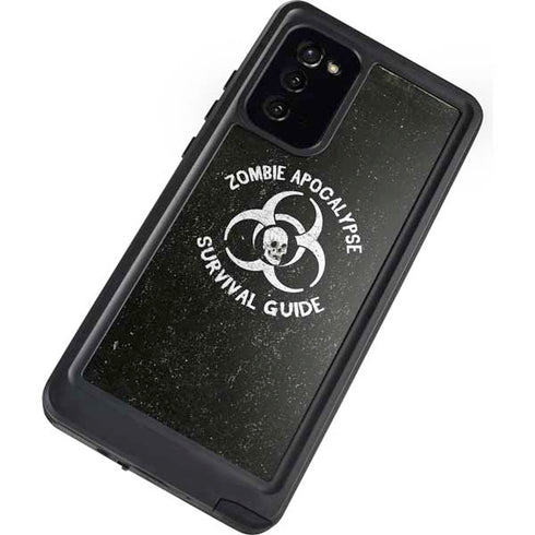 Zombie Apocalypse Survival Guide Galaxy Note20 5G Waterproof Case