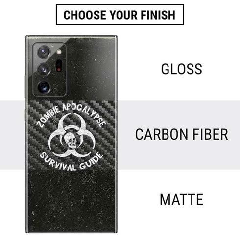 Zombie Apocalypse Survival Guide Galaxy Note20 Ultra 5G Skin