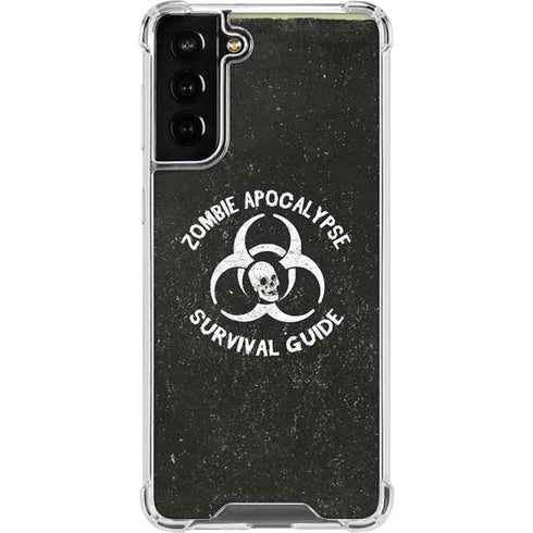 Zombie Apocalypse Survival Guide Galaxy S21 FE Clear Case