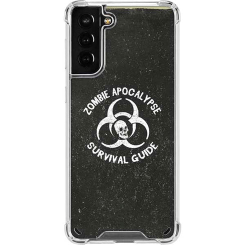 Zombie Apocalypse Survival Guide Galaxy S21 Plus 5G Clear Case