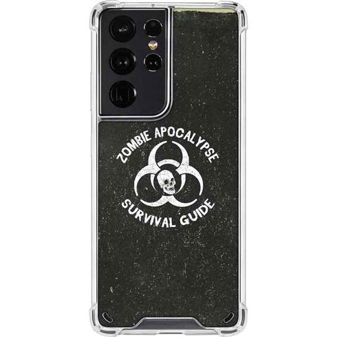 Zombie Apocalypse Survival Guide Galaxy S21 Ultra 5G Clear Case