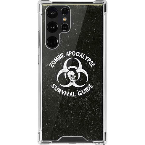 Zombie Apocalypse Survival Guide Galaxy S22 Ultra Clear Case