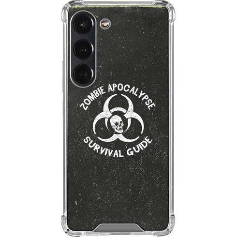 Zombie Apocalypse Survival Guide Galaxy S23 Clear Case