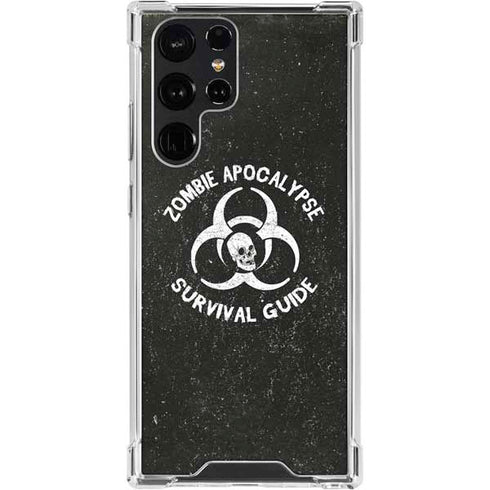 Zombie Apocalypse Survival Guide Galaxy S24 Ultra Clear Case