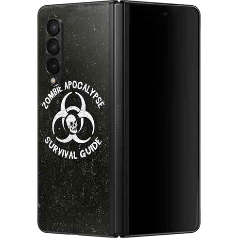 Zombie Apocalypse Survival Guide Galaxy Z Fold3 5G Skin