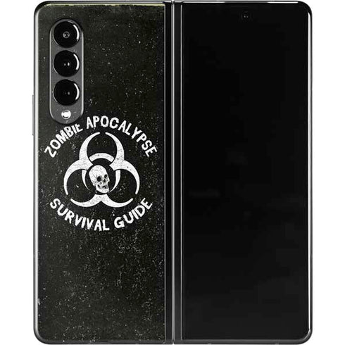 Zombie Apocalypse Survival Guide Galaxy Z Fold3 5G Skin