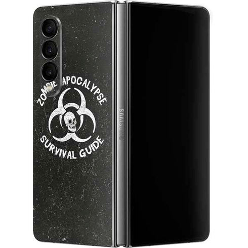 Zombie Apocalypse Survival Guide Galaxy Z Fold4 5G Skin