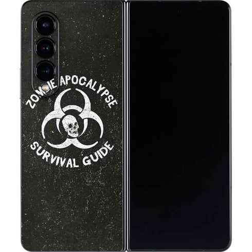 Zombie Apocalypse Survival Guide Galaxy Z Fold4 5G Skin